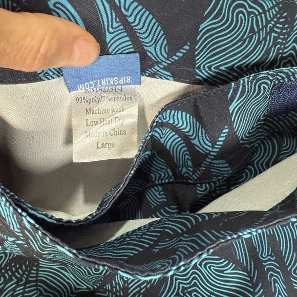 Rip Skirt Hawaii Women's Large Floral Wrap Length 2 Resort Wear Beach Coverup - Picture 4 of 7